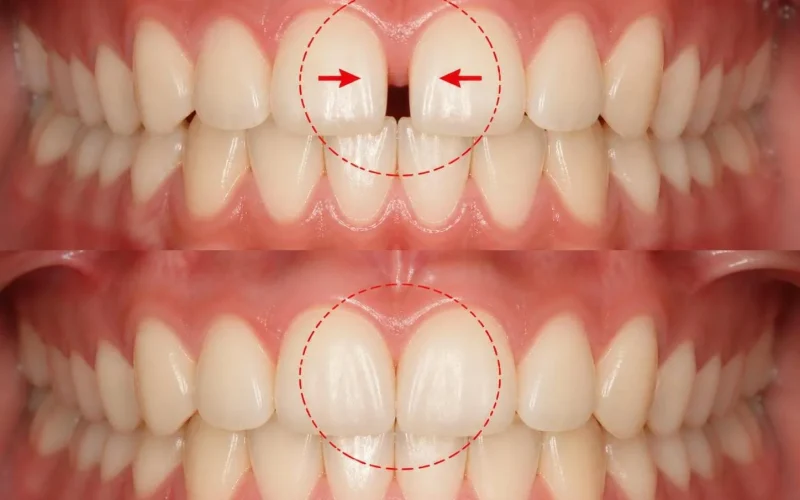 [경산 명치과] myungdental - 부분교정 - 앞니 벌어짐 정중이개 교정1