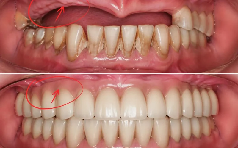 [경산 명치과] myungdental - 상악동 거상술 - 발치 방치 환자의 대량 골이식 (8)
