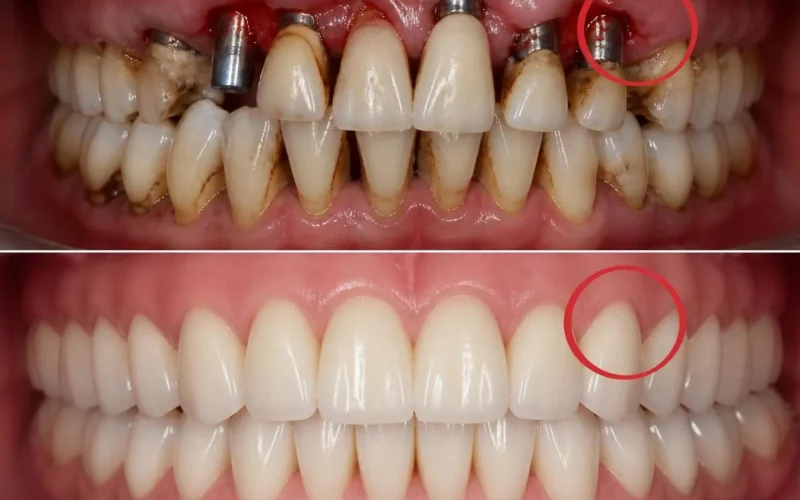 [경산 명치과] myungdental - 임플란트 재수술 · 재건 - 심한 주위염 및 뼈 손상 재건